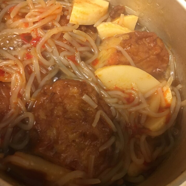 韓国風、筍と白滝の煮物